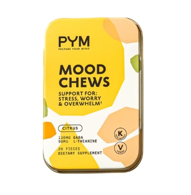 PYM Mood Chew - Support for Stress Worry & Overwhelm Citrus