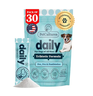 PetCultures Daily Digestive Health Tribiotic Formula Pre Pro Postbiotic