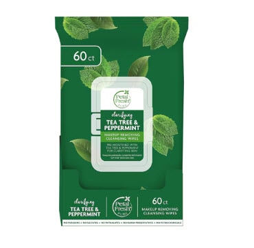 Petal Fresh Makeup Removing Wipes Clarifying Tea Tree & Peppermint -- 60 Wipes