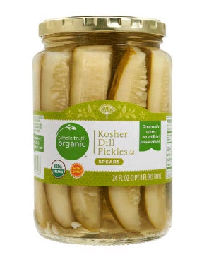 Simple Truth Organic Kosher Dill Pickles Spears -- 24 fl oz