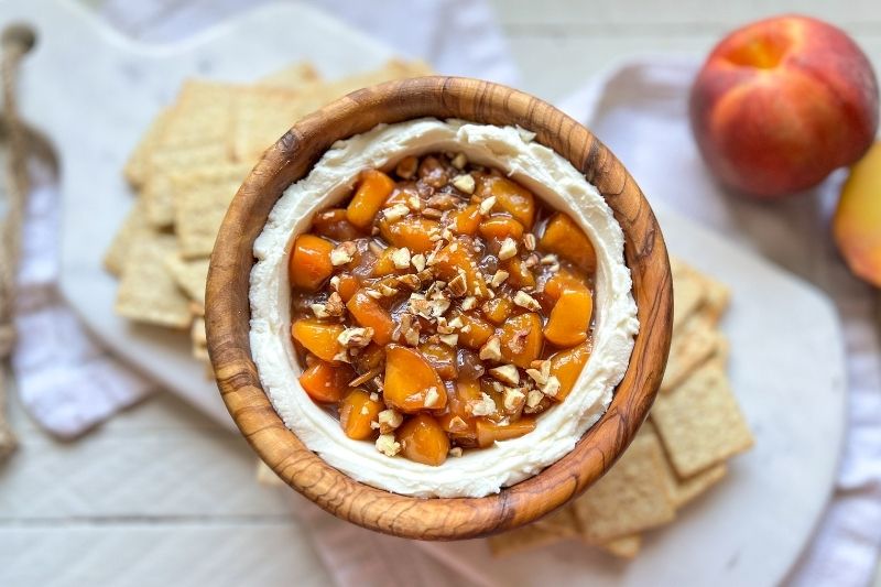 Smoky Peach and Pecan Dip
