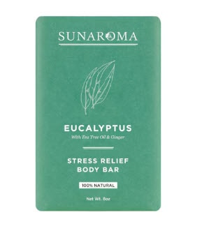 Sunaroma Body Bar Soap Eucalyptus -- 8 oz