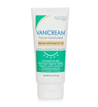 Vanicream Facial Moisturizer Broad Spectrum SPF 30 -- 2.5 oz