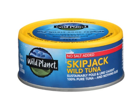 Wild Planet SkipJack Wild Can Tuna No Salt Added -- 5 oz