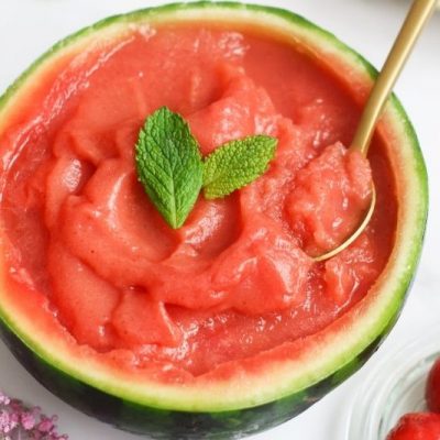 easy watermelon sorbet