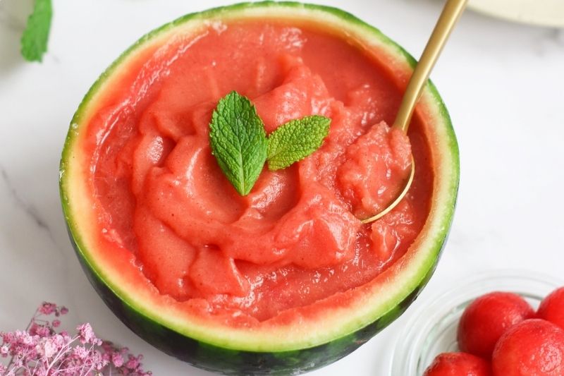 easy watermelon sorbet