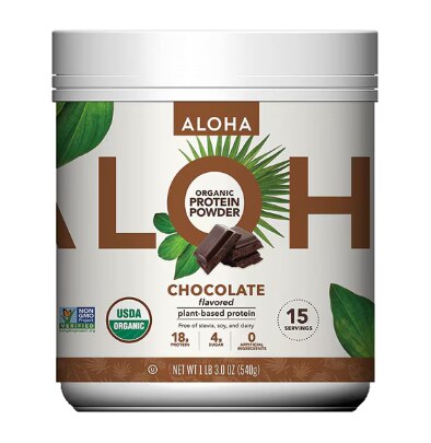 Aloha Organic Plant-Based Protein Powder Chocolate