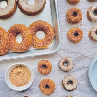 Baked Sweet Potato Donuts With Cinnamon-Sugar