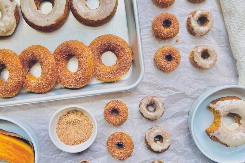 Baked Sweet Potato Donuts With Cinnamon-Sugar