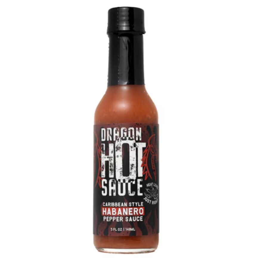Dragon Hot Sauce Caribbean Style Habanero Pepper Sauce