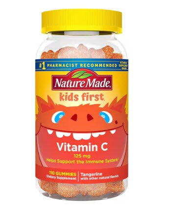 Nature Made Kids First Vitamin C Tangerine -- 125 mg - 110 Gummies