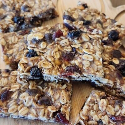 No-Bake Trail Mix Bars for Dogs