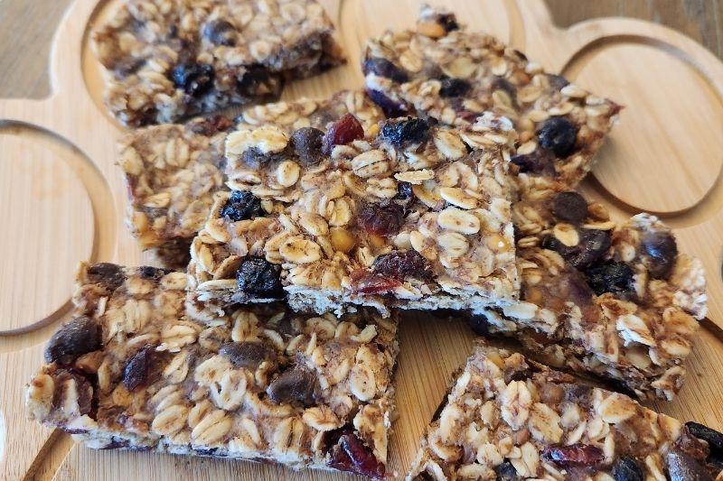 No-Bake Trail Mix Bars for Dogs