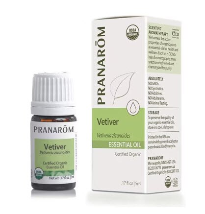 Pranarom Organic Vetiver Oil -- 0.17 fl oz