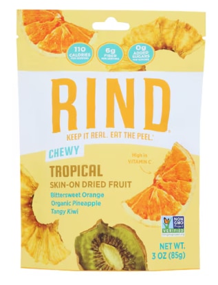 Rind Snacks Skin-On Dried Fruit Tropical