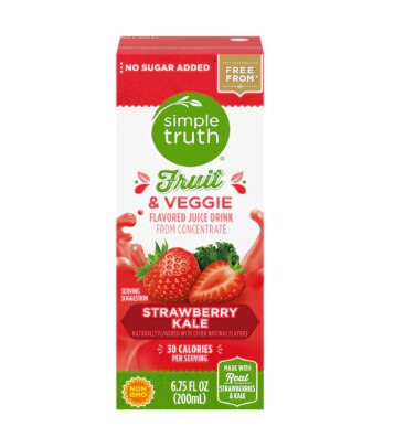 Simple Truth Kids Juice Boxes Strawberry Kale Simple Truth Kids Juice Boxes Strawberry Kale