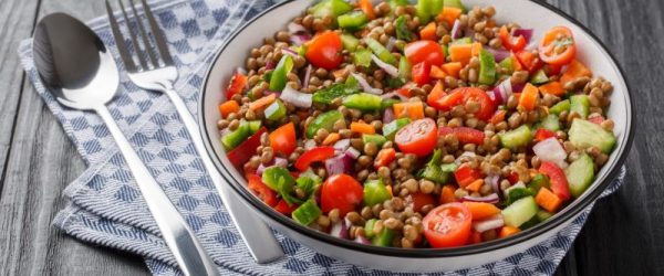 Summer Veggie Lentil Salad