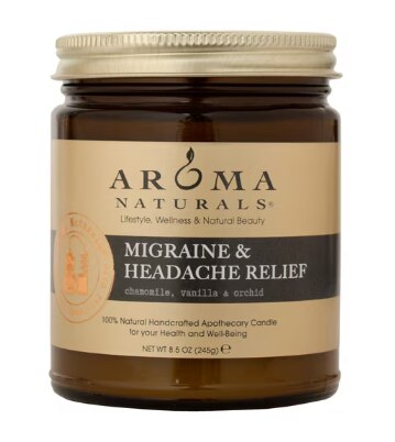Aroma Naturals Apothecary Jar Candle Migraine & Headache Relief