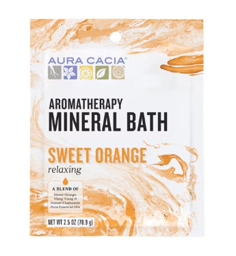 Aura Cacia Aromatherapy Mineral Bath Relaxing Sweet Orange