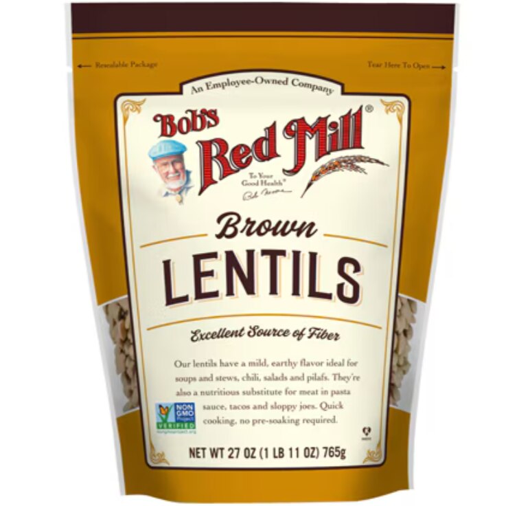 Bob's Red Mill Kosher Non-GMO Brown Lentils
