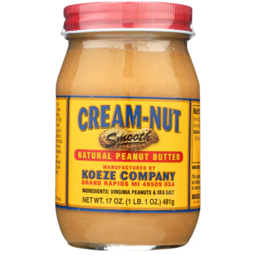 Koeze Cream-Nut Peanut Butter Natural Smooth