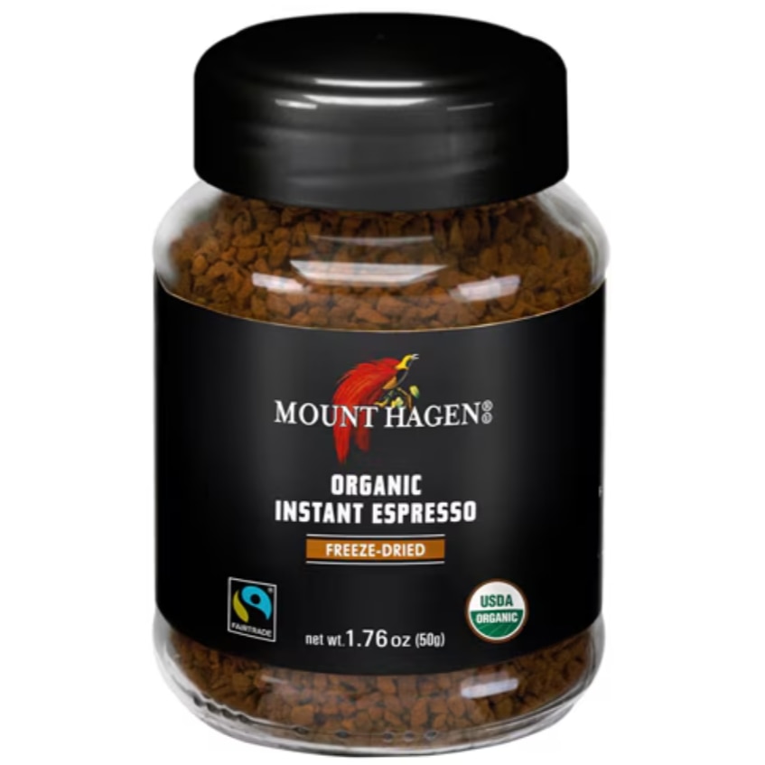 Mount Hagen Organic Fairtrade Instant Espresso - Freeze-Dried