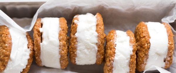 Pumpkin Spice Ice Cream Sandwiches