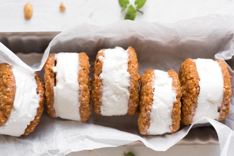 Pumpkin Spice Ice Cream Sandwiches