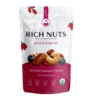 Rich Nuts Sprouted Cashews & Pecans Go Nuts & Berries