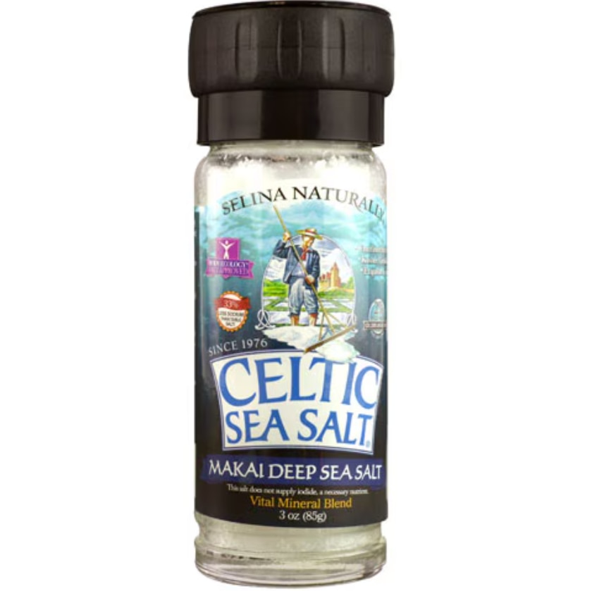 Selina Naturally Celtic Sea Salt Grinder - Makai Deep Sea Salt