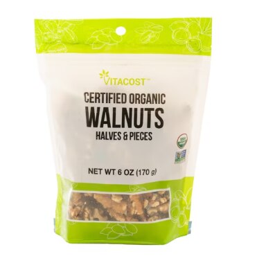 Vitacost Certified Organic Walnuts Halves & Pieces