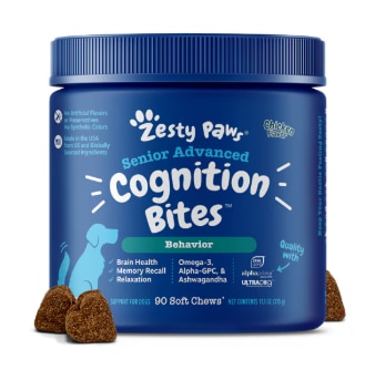 Zesty Paws Dog Senior Advanced Cognition Bites Chicke