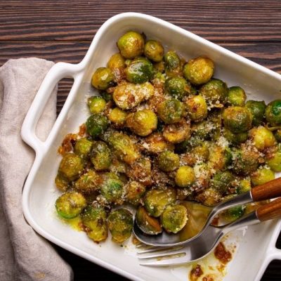 Cheesy Brussels Sprouts