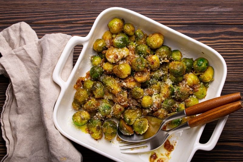 Cheesy Brussels Sprouts
