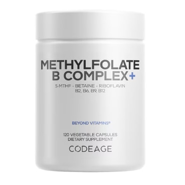 Codeage Methylfolate B Complex 5-MTHF Methylcobalamin Methylated Vitamin B Codeage Methylfolate B Complex 5-MTHF Methylcobalamin Methylated Vitamin B