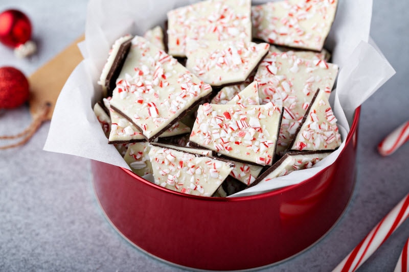 Gourmet Dark Chocolate Peppermint Bark
