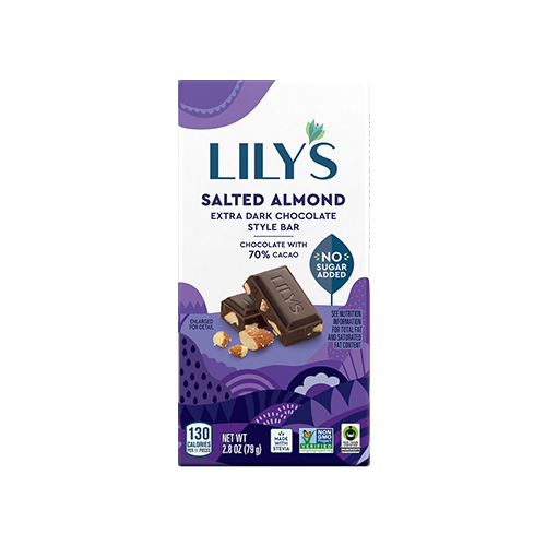 Lily's Salted Almond Dark Chocolate Bar