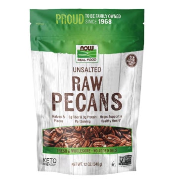 NOW Foods Raw Pecans Unsalted -- 12 oz NOW Foods Raw Pecans Unsalted -- 12 oz