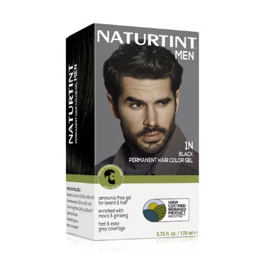 Naturtint Men's Permanent Hair Color Gel 1N Black -- 5.75 fl oz