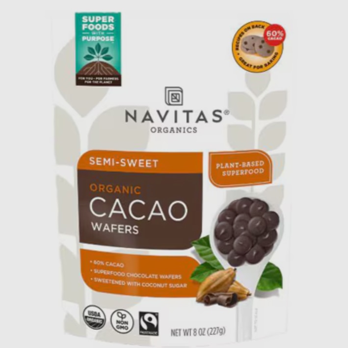 Navitas Organics Cacao Wafers Semi-Sweet Navitas Organics Cacao Wafers Semi-Sweet