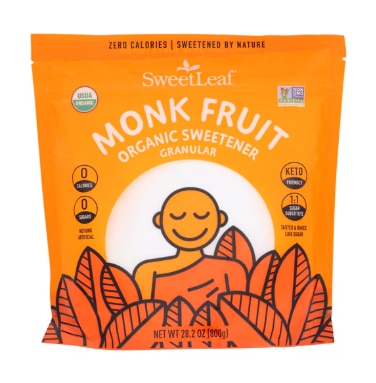SweetLeaf Monk Fruit Granular Organic Sweetener SweetLeaf Monk Fruit Granular Organic Sweetener