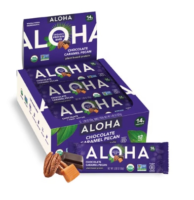 Aloha Protein Bars Chocolate Caramel Pecan