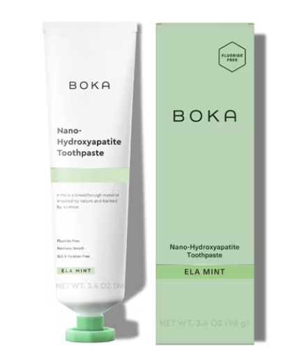 BOKA Nano-Hydroxyapatite Toothpaste Fluoride-Free Ela Mint -- 3.4 oz
