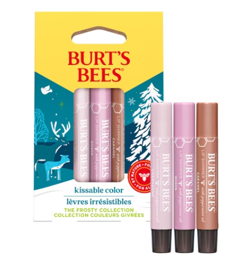 Burt's Bees Holiday Lip Shimmer 3 Pack - Frosty -- 1 Set
