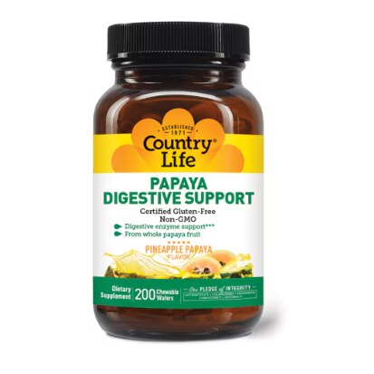 Country Life Papaya Digestive Support Pineapple Papaya