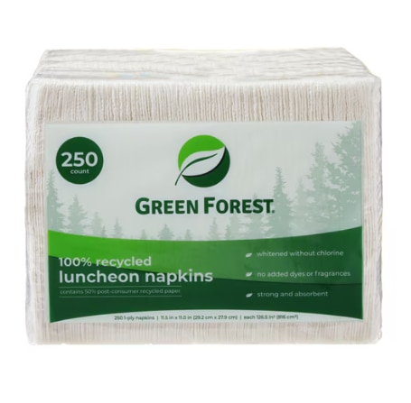 Green Forest Luncheon Napkins
