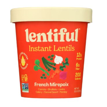 Lentiful Gluten Free Non-GMO Instant Lentils French Mirepoix