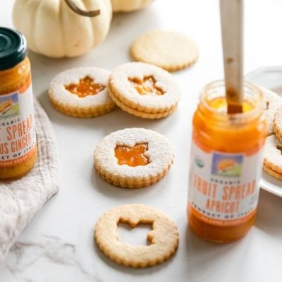 Linzer Cookies With Einkorn Flour and Organic Fruit Spread