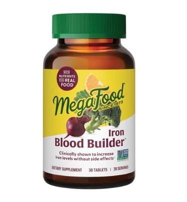 MegaFood Blood Builder Iron Supplement with Vitamin C -- 30 Tablets MegaFood Blood Builder Iron Supplement with Vitamin C -- 30 Tablets