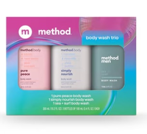 Method Body Wash Trio Gift Set 3.4 oz - 3 Pack Set -- 1 Set
